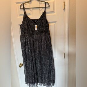 Torrid Metallic Black Maxi Dress SIZE 4